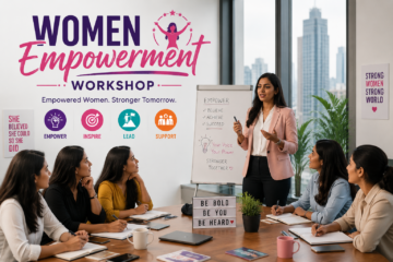 Women professionals participating in a leadership, financial wellness, and personal development workshop.