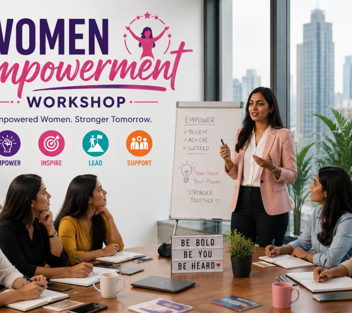 Women professionals participating in a leadership, financial wellness, and personal development workshop.